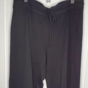 J. Jill PURE JILL Cotton Lounge Pants Elastic Waist 2-Pocket Black L Petite.
